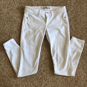 Abercrombie & Fitch White Denim Jeans